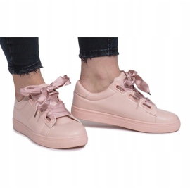 Rosa Sneaker mit Samantha-Schleifen 1