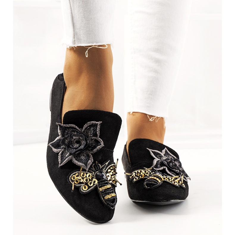 Schwarze Sandra Lords Ballerinas 1