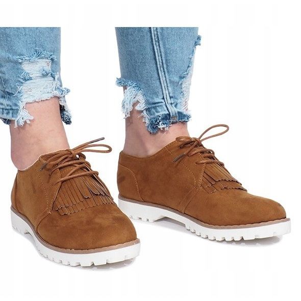 Camel Loafer mit Crushing Hard Fransen braun 2