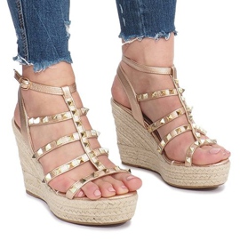 Champagner Keilsandalen Mood Espadrilles golden 2