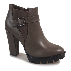 Khaki Stiefel am Pfosten FP002 mehrfarbig grün 1