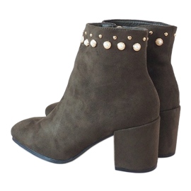 Extravagante grüne Stiefeletten am X9079 Post mehrfarbig 1