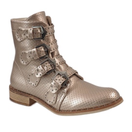 Goldstiefel mit CLS-57-Schnallen golden 1
