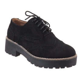 Schwarze Jazzschuhe mit hohen Absätzen LL185 1