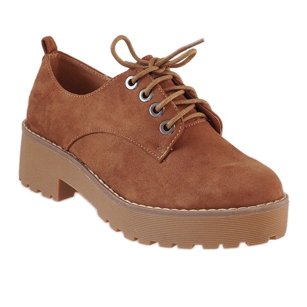 Camel niedrige Absätze LL183 braun 1