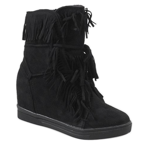 Schwarze isolierte Sneaker H6301AR 1