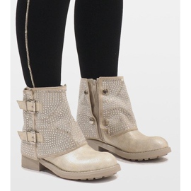 Marquiiz Gold verzierte Stiefel 6352-PA golden 2