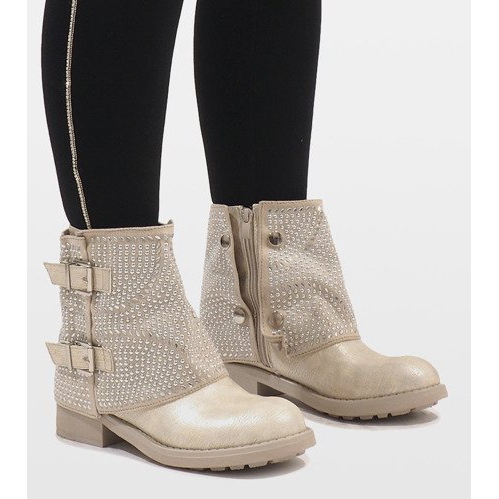 Marquiiz Gold verzierte Stiefel 6352-PA golden 2