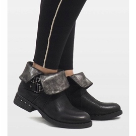 Marquiiz Schwarze Wickelstiefel F2083 2