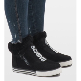 Schwarze NB220P Wildleder isolierte Stiefel 1