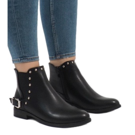 Schwarze BM166 Stiefel 1