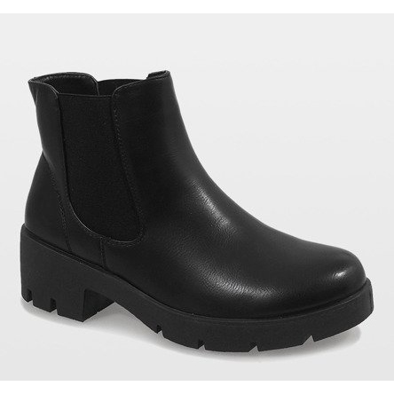 Schwarze isolierte High Heels 9996-3 1