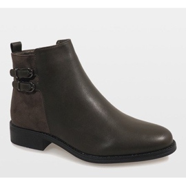 Warme Chelsea-Boots C-7200 grün 1