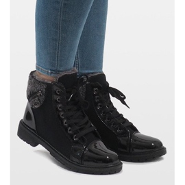 Schwarze isolierte Stiefel TL56-1 2