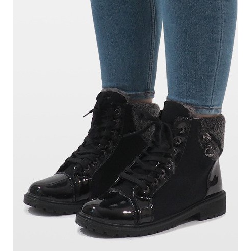 Schwarze isolierte Stiefel TL56-1 1