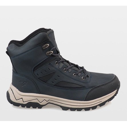 Dunkelblaue isolierte Schneestiefel T-1860 marineblau 1