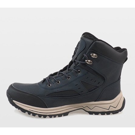 Dunkelblaue isolierte Schneestiefel T-1860 navy blau 2