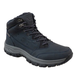 Dunkelblaue isolierte Schneestiefel T-1860 marineblau 1