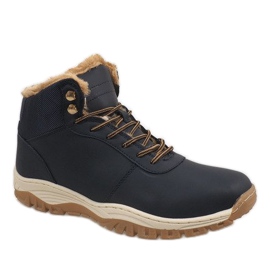 Marineblaue isolierte Schneestiefel A1717-4 navy blau 1