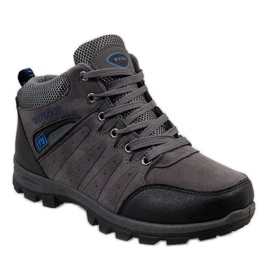 Graue isolierte Schneestiefel KFT001 1