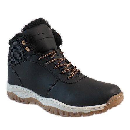 Schwarze isolierte Schneestiefel A1717-1 1