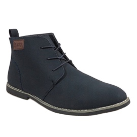 Marineblau isolierte Herrenschuhe 989-3 1