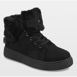 Schwarze isolierte Stiefel B192-1 1