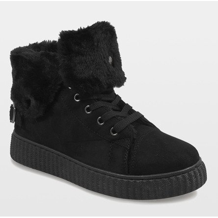 Schwarze isolierte Stiefel B192-1 1