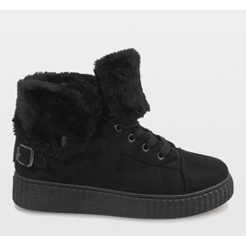 Schwarze isolierte Stiefel B192-1 2