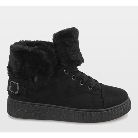 Schwarze isolierte Stiefel B192-1 2