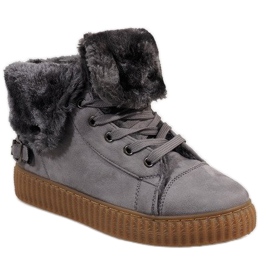 Graue isolierte Stiefel B192-2 1