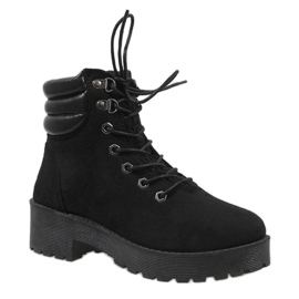 Schwarze G-51 Stiefel aus Wildleder 1