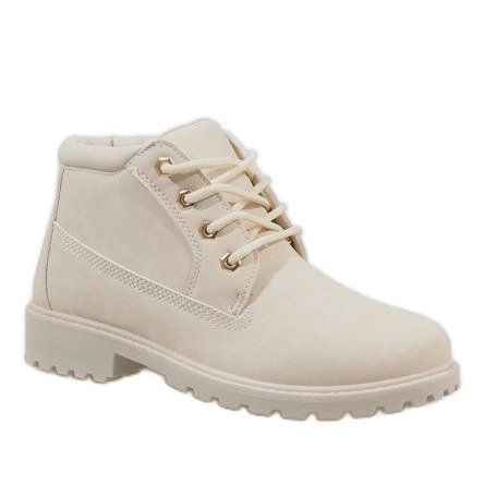 Beige Trapperstiefel W-3056 1