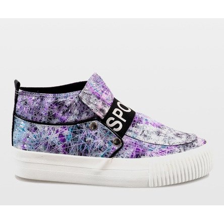 Weiße Turnschuhe 623 mehrfarbig 1