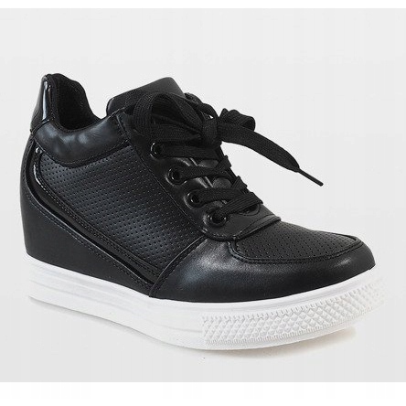 Schwarze Sneaker mit goldenem MY560-Reißverschluss 1