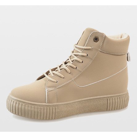 892-PA Beige Creeper zum Schnüren 2