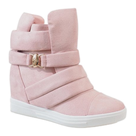 Sneakers mit Keilabsatz in Rosa H6507 1