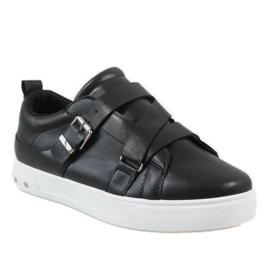 Schwarze Sneaker mit MB1968-Schnalle 1