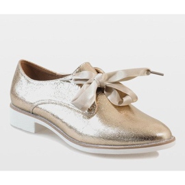 Goldene Schnürschuhe L7100 2