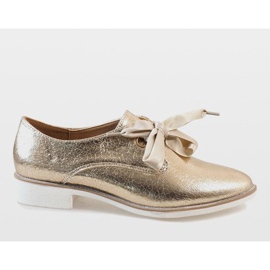 Goldene Schnürschuhe L7100 1