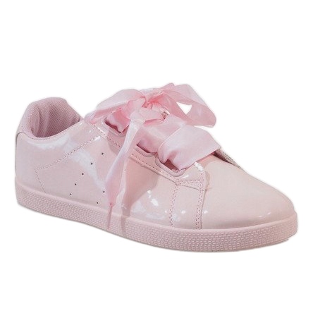Rosa lackierte Sneaker AM-8103 1