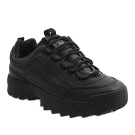 Schwarze modische Sportschuhe 83018 1