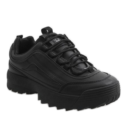 Schwarze modische Sportschuhe 83018 1