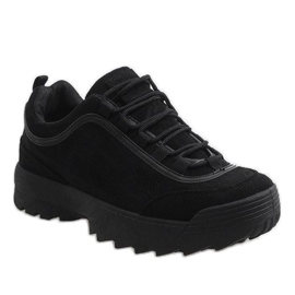Schwarze modische Sportschuhe 81016 1