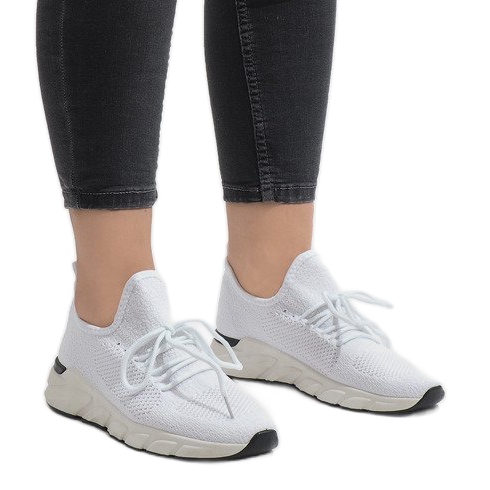 7766-Y weiße Sportschuhe 1