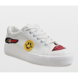 Weiße Turnschuhe BL75P Stempel 1