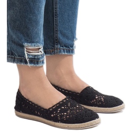 JX57P schwarze Spitzenturnschuhe 2