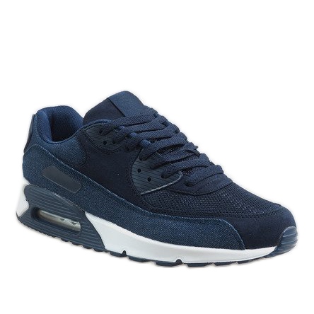 Herren marineblaue Sportschuhe 8104 navy blau 1