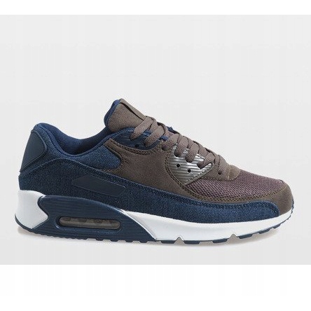 Herren marineblaue Sportschuhe 8104 braun 2