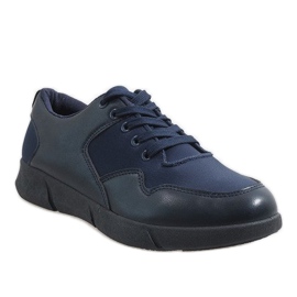 Marineblaue Herren-Sneaker A-58 navy blau 1